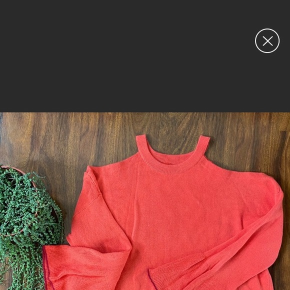 Anthro Knitted&Knotted Leandre Open Shoulder Top - Picture 2 of 4